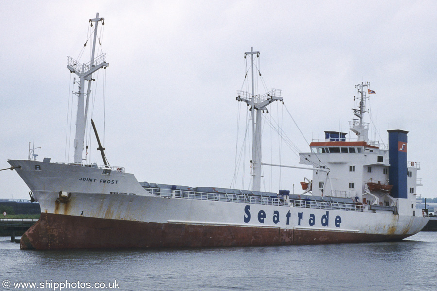 Photograph of the vessel  Joint Frost pictured in Westhaven, Amsterdam on 16th June 2002