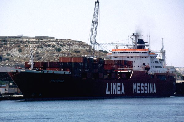 Photograph of the vessel  Jolly Giallo pictured in Valletta on 1st July 1999