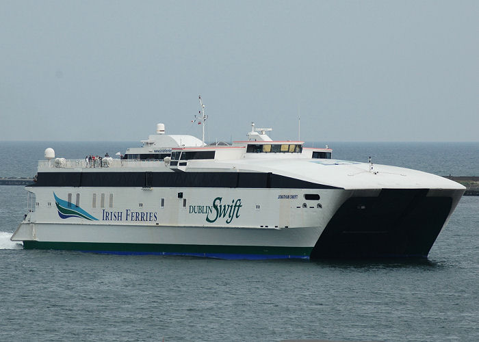 Photograph of the vessel  Jonathan Swift pictured arriving at Dublin on 15th June 2006