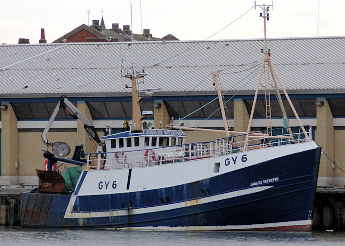 Photograph of the vessel fv Jubilee Intrepid pictured at Grimsby on 5th September 2009