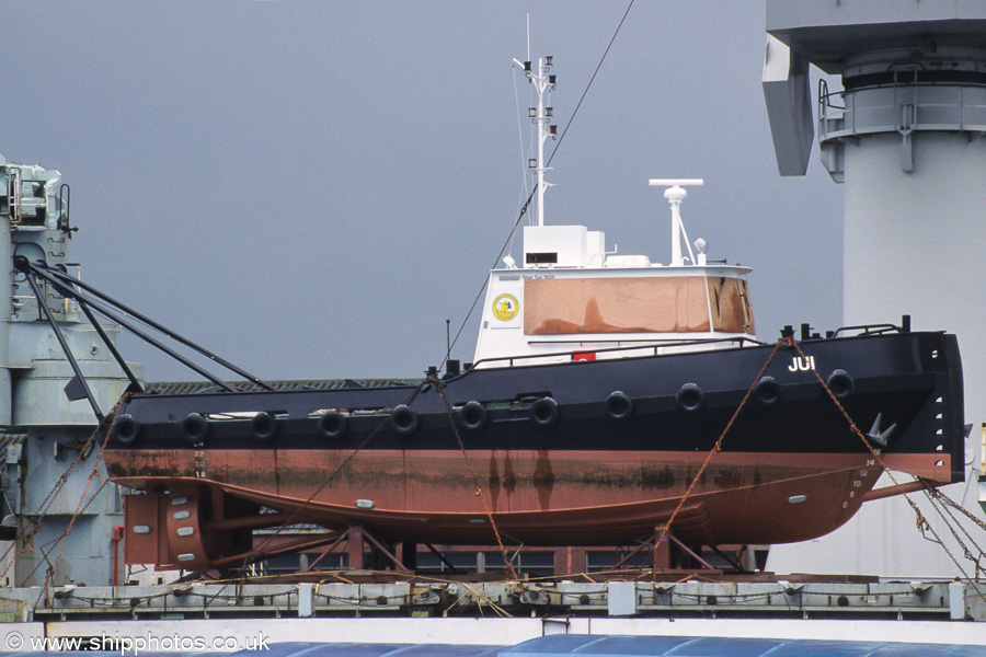 Photograph of the vessel  Jui pictured on board Ibn Al-Moataz in Churchilldok, Antwerp on 20th June 2002