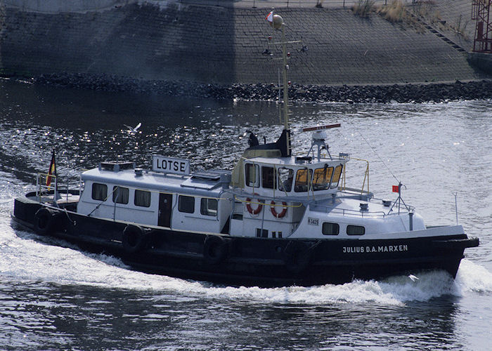 Photograph of the vessel pv Julius D.A. Marxen pictured in Hamburg on 21st August 1995