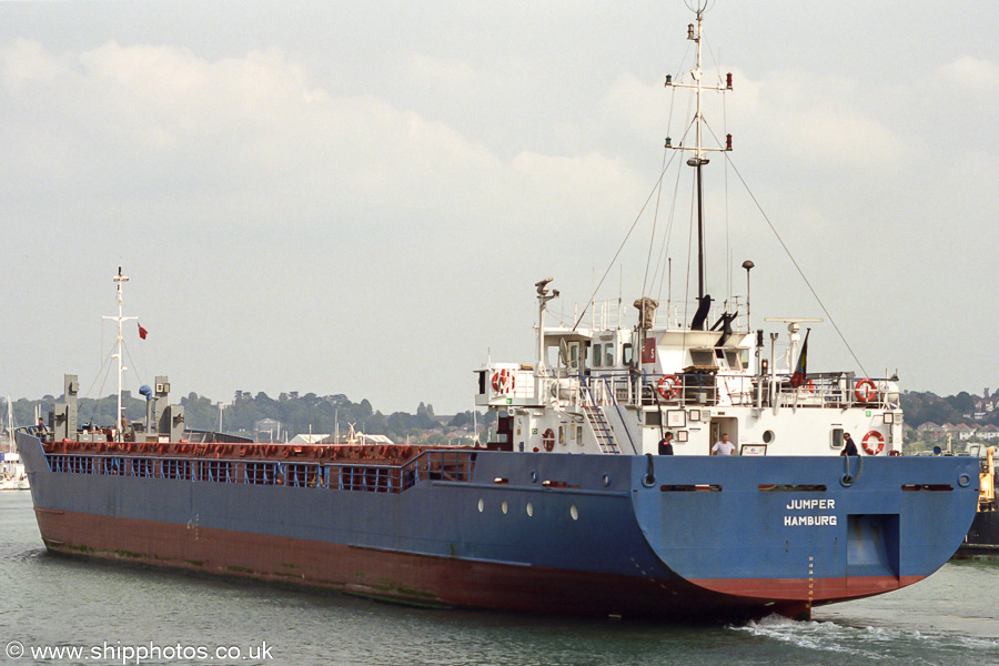 Photograph of the vessel  Jumper pictured arriving at Southampton on 22nd September 2001