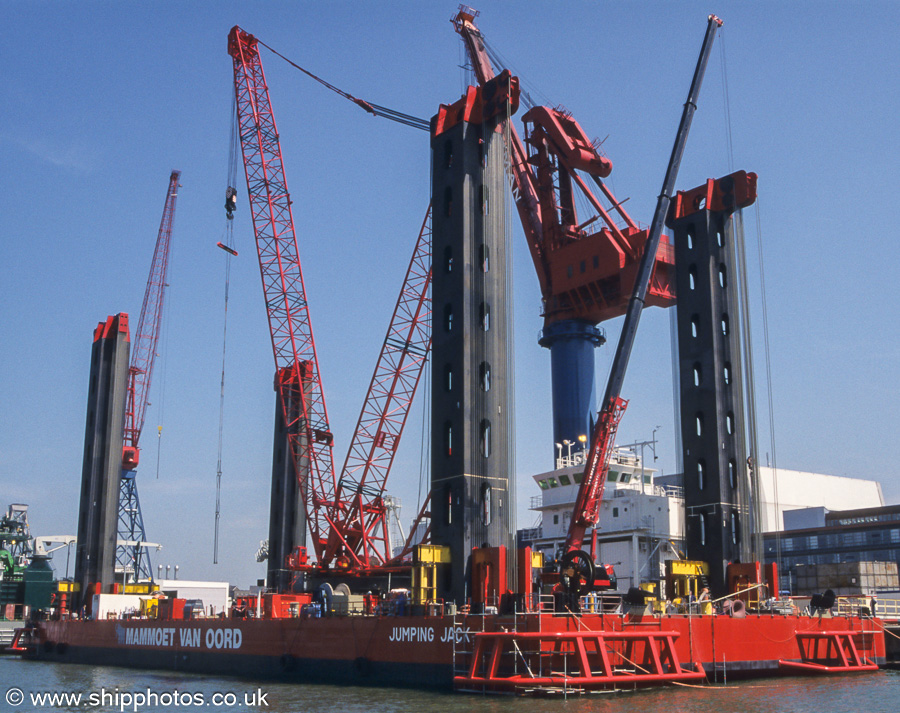 Photograph of the vessel  Jumping Jack pictured in Wiltonhaven, Rotterdam on 17th June 2002