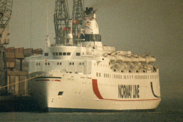 Photograph of the vessel  Jupiter pictured in Southampton on 1st April 1990