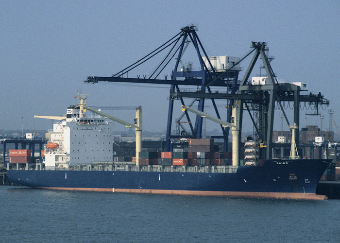 Photograph of the vessel  Kairo pictured at Felixstowe on 15th April 1996