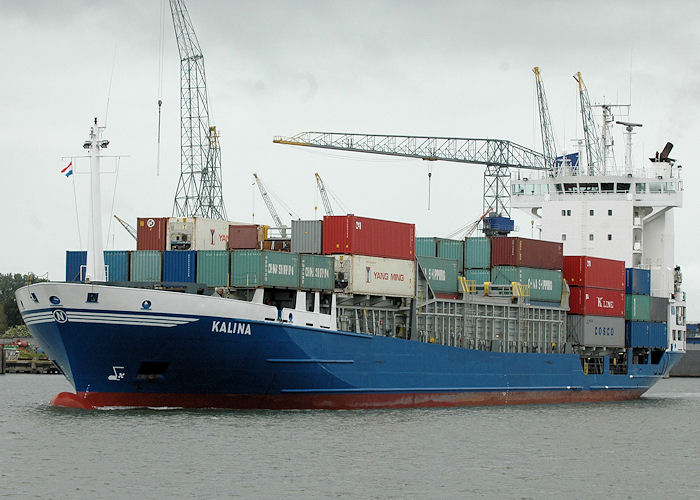 Photograph of the vessel  Kalina pictured arriving in Prinses Beatrixhaven, Rotterdam on 20th June 2010