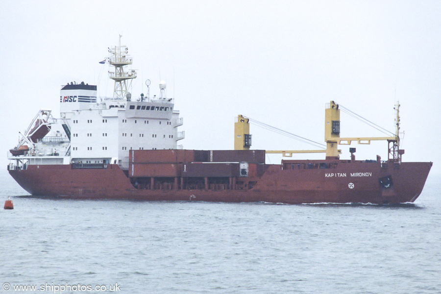Photograph of the vessel  Kapitan Mironov pictured on the Westerschelde passing Vlissingen on 19th June 2002