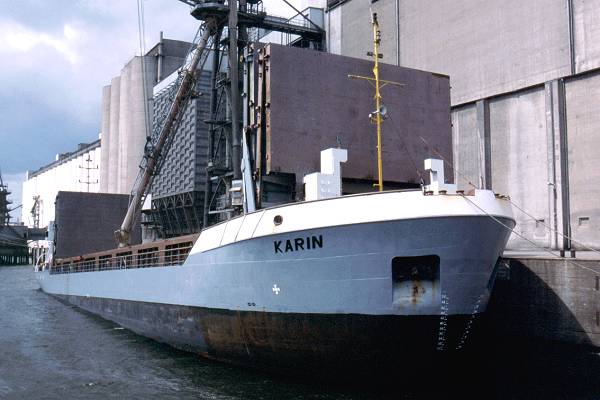 Photograph of the vessel  Karin pictured in Hamburg on 29th May 2001