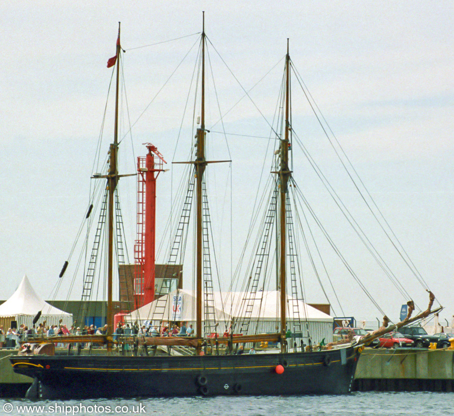 Photograph of the vessel  Kathleen & May pictured in Ramsden Dock, Barrow-in-Furness on 12th June 2004