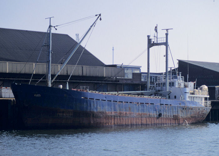 Photograph of the vessel  Kati pictured in Waalhaven, Rotterdam on 14th April 1996
