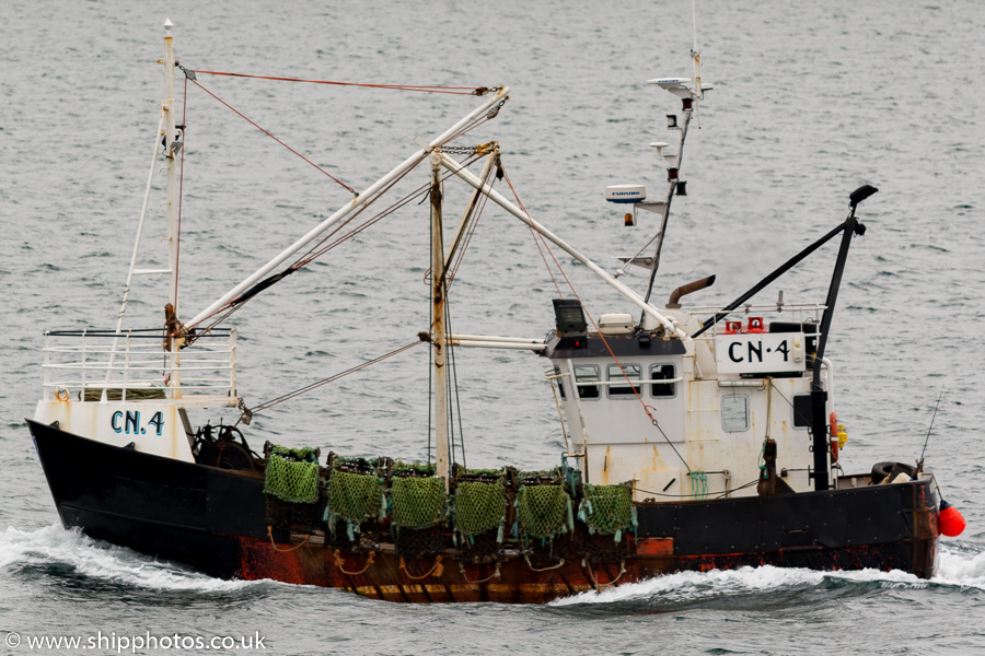 Photograph of the vessel fv Katie Claire pictured in the Sound of Mull on 15th May 2016