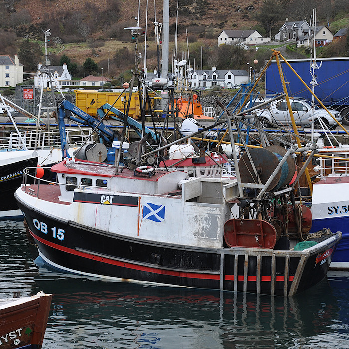 Photograph of the vessel fv Kayleigh M pictured at Mallaig on 7th April 2012