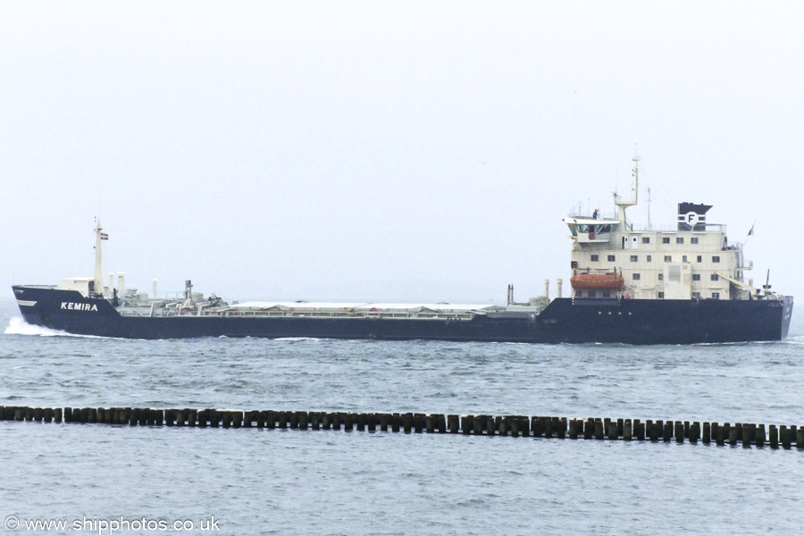 Photograph of the vessel  Kemira pictured on the Westerschelde passing Vlissingen on 19th June 2002