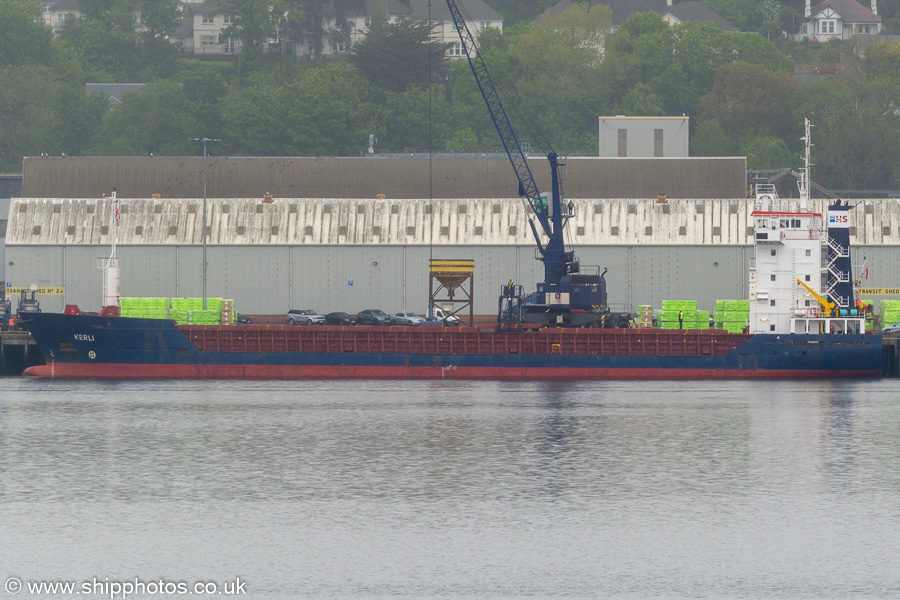 Photograph of the vessel  Kerli pictured at Dundee on 27th May 2019