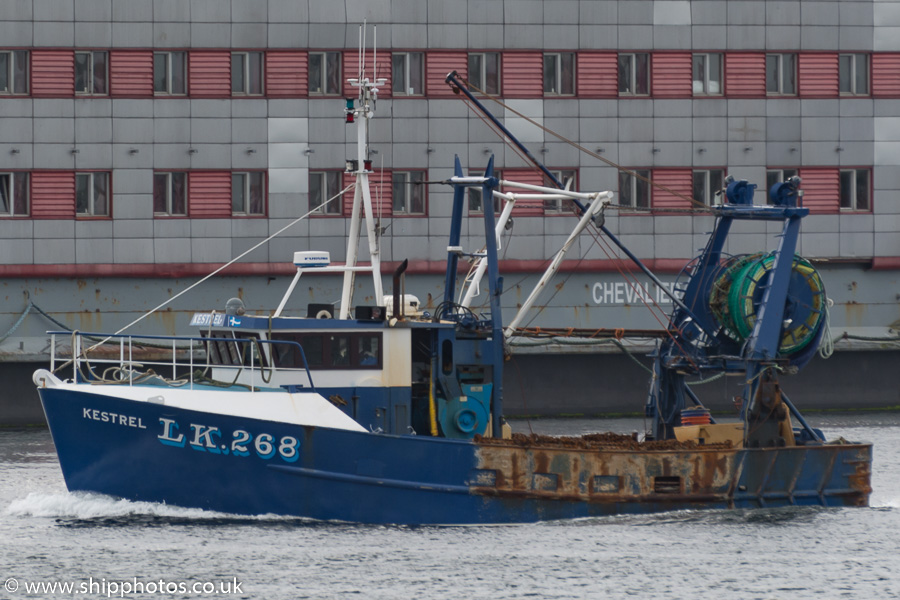 Photograph of the vessel fv Kestrel pictured at Lerwick on 20th May 2015