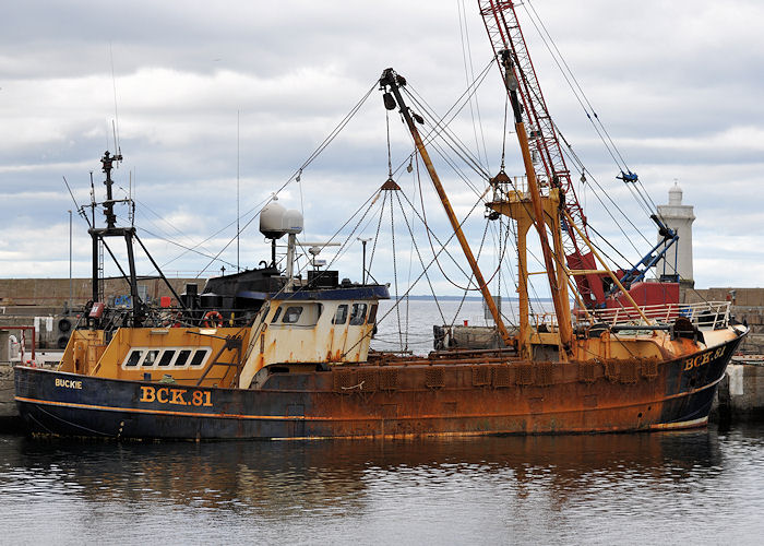 Photograph of the vessel fv Kestrel pictured at Buckie on 6th May 2013