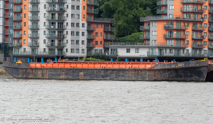Photograph of the vessel  KG 4 pictured at Woolwich on 20th July 2025