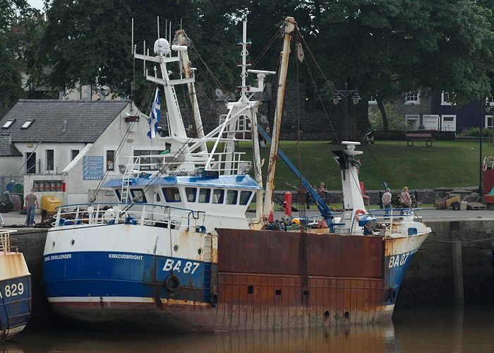 Photograph of the vessel fv King Challenger pictured at Kirkcudbright on 26th July 2008