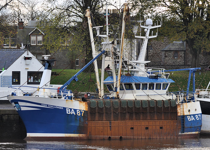 Photograph of the vessel fv King Challenger pictured at Kirkcudbright on 9th November 2013