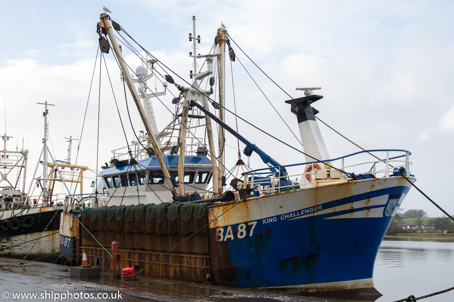 Photograph of the vessel fv King Challenger pictured at Kirkcudbright on 24th January 2015