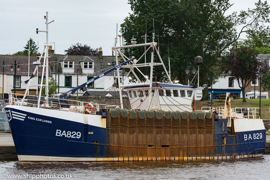 Photograph of the vessel fv King Explorer pictured at Kirkcudbright on 18th July 2015