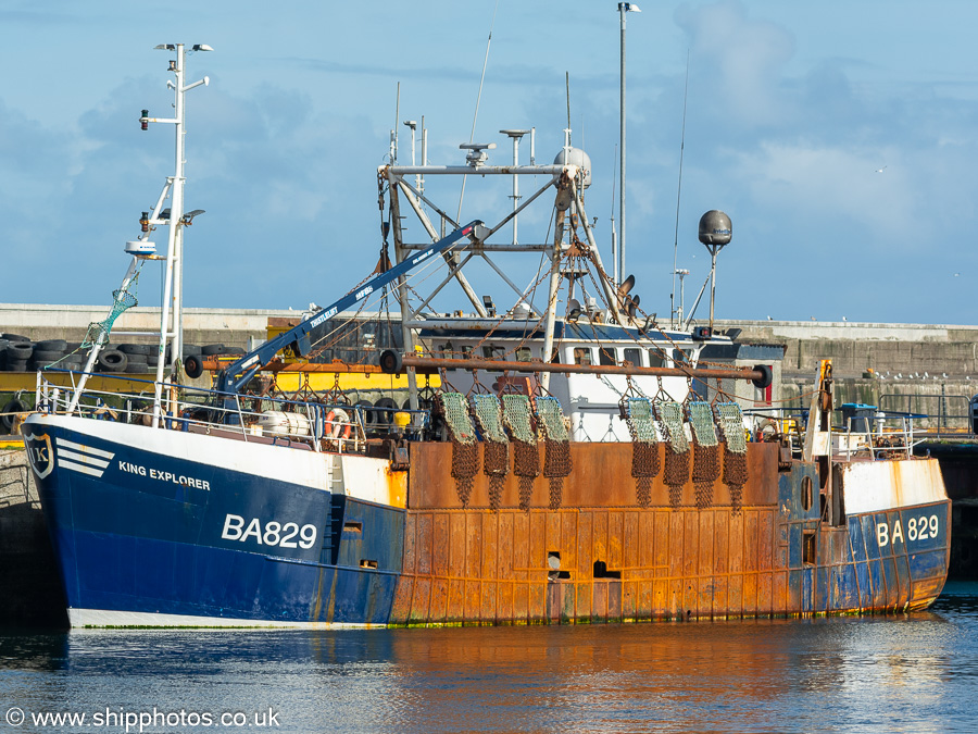Photograph of the vessel fv King Explorer pictured at Fraserburgh on 12th September 2024