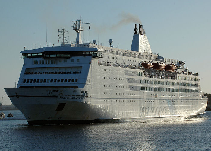 King of Scandinavia pictured departing North Shields on 26th September 2009