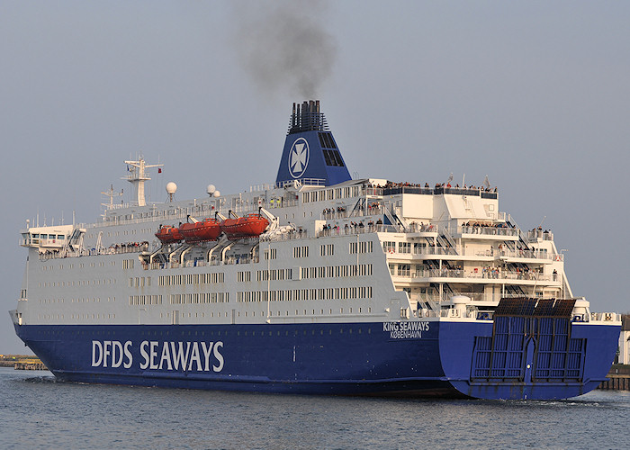 King Seaways pictured departing North Shields on 24th March 2012