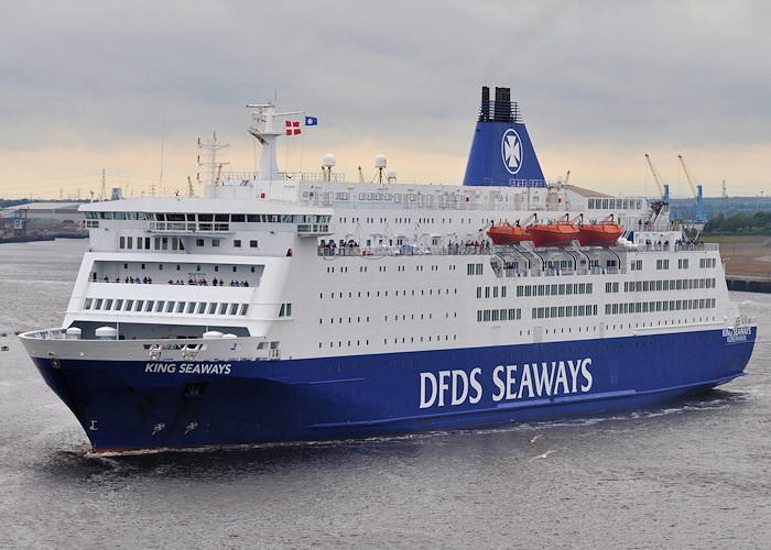 King Seaways pictured departing North Shields on 27th August 2012