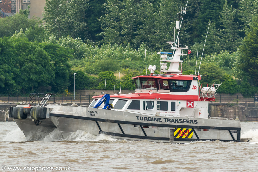 Photograph of the vessel  Kinmel Bay pictured on the River Mersey on 3rd August 2019