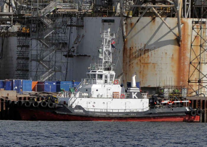 Photograph of the vessel  Kintore pictured at Nigg on 14th April 2012