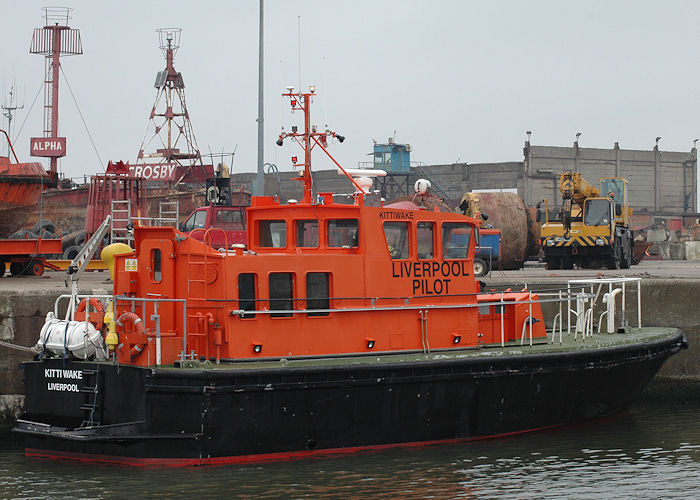 Photograph of the vessel pv Kittiwake pictured in Liverpool Docks on 27th June 2009