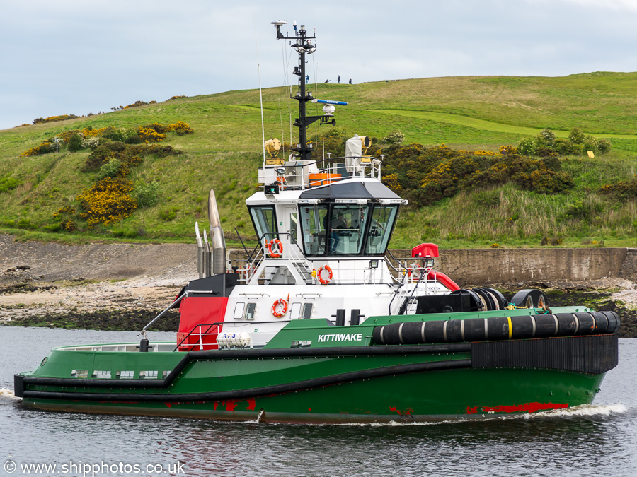 Photograph of the vessel  Kittiwake pictured at Aberdeen on 29th May 2019