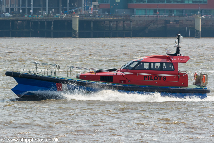Photograph of the vessel pv Kittiwake pictured passing Seacombe on 3rd August 2019