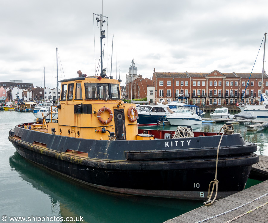 Photograph of the vessel  Kitty pictured in the Camber, Portsmouth on 19th April 2024