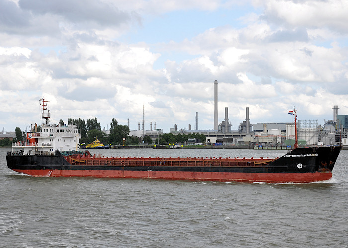 Photograph of the vessel  Konstantin Paustovskiy pictured passing Vlaardingen on 22nd June 2012