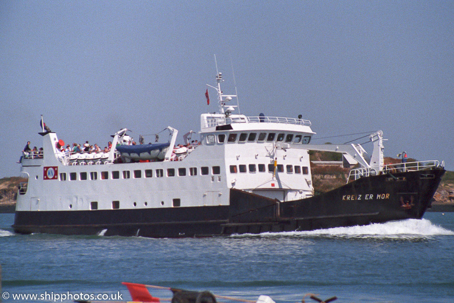 Photograph of the vessel  Kreiz Er Mor pictured at Lorient on 23rd August 1989