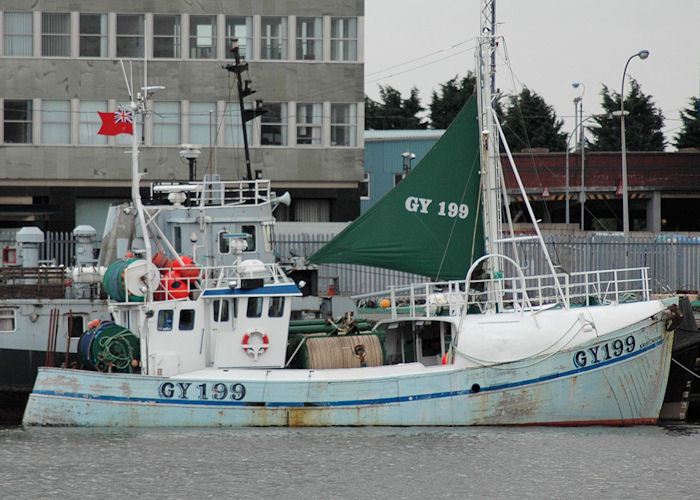 Photograph of the vessel fv Kristenborg pictured at Grimsby on 5th September 2009