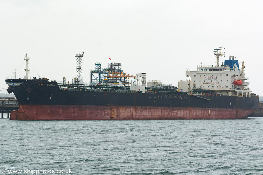 Photograph of the vessel  Kriti Coral pictured at Fawley on 15th July 2024