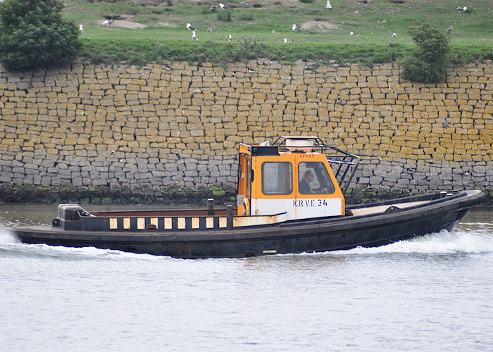 Photograph of the vessel  KRVE 34 pictured in the Calandkanaal, Europoort on 26th June 2011