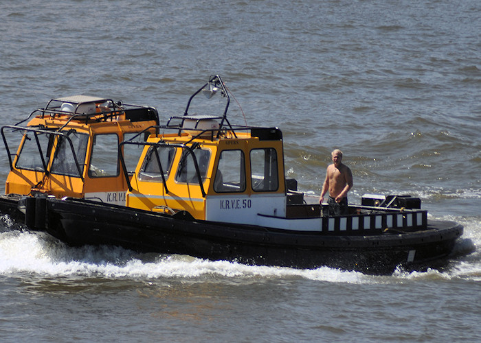 Photograph of the vessel  KRVE 50 pictured passing Vlaardingen on 27th June 2011