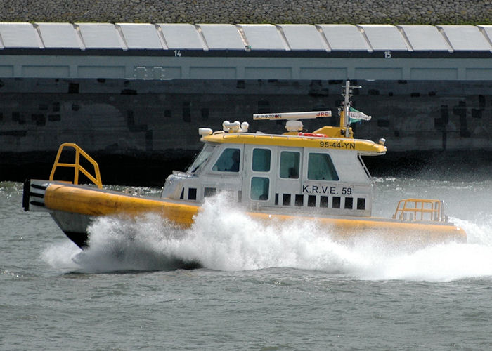 Photograph of the vessel  KRVE 59 pictured passing Vlaardingen on 19th June 2010