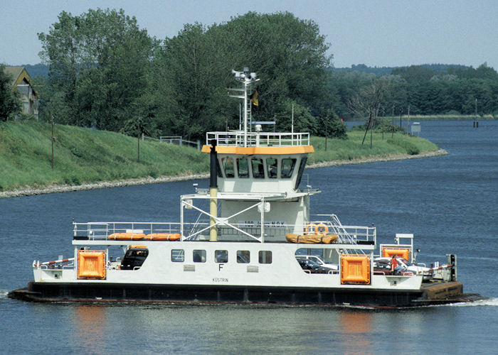 Photograph of the vessel  Küstrin pictured at Rendsburg on 8th June 1997