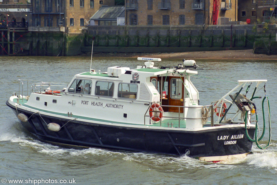 Photograph of the vessel rv Lady Aileen pictured in London on 3rd September 2002