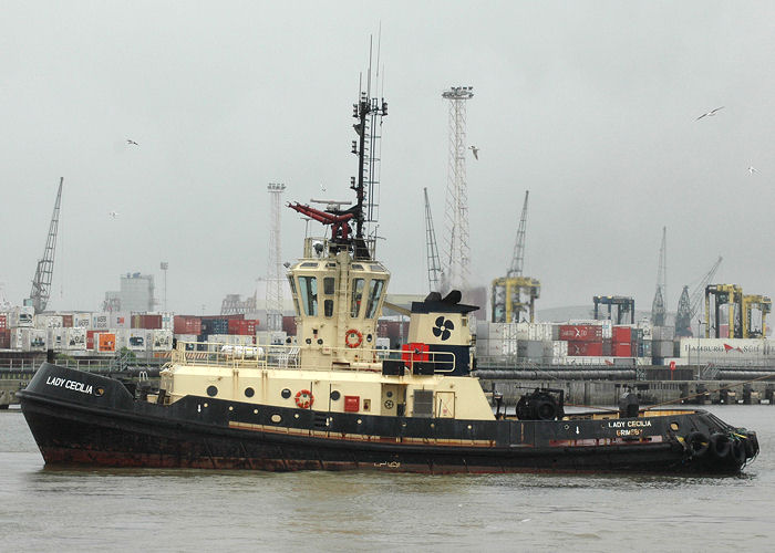 Photograph of the vessel  Lady Cecilia pictured at Tilbury on 17th May 2008
