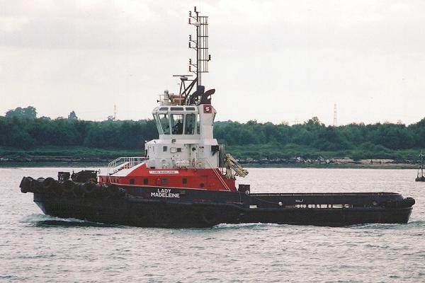 Photograph of the vessel  Lady Madeleine pictured at Southampton on 1st September 2002