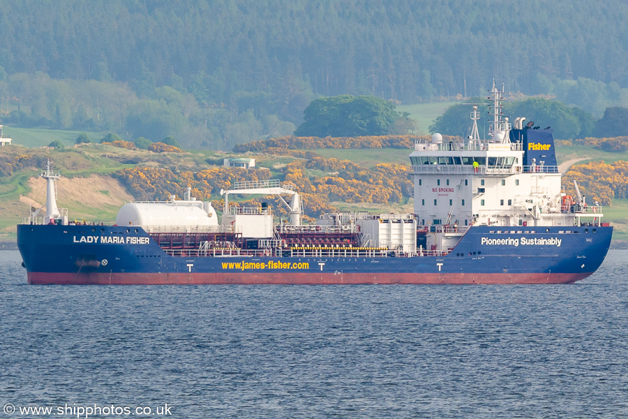 Photograph of the vessel  Lady Maria Fisher pictured on Moray Firth on 18th May 2024
