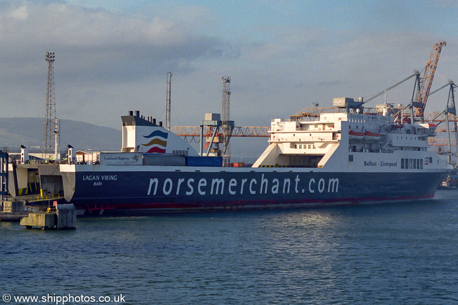 Photograph of the vessel  Lagan Viking pictured at Belfast on 17th August 2002