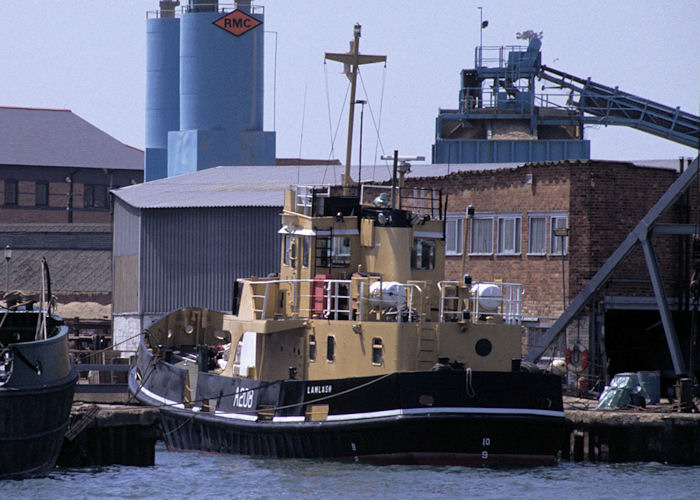 Photograph of the vessel RMAS Lamlash pictured at Poole on 13th June 1992